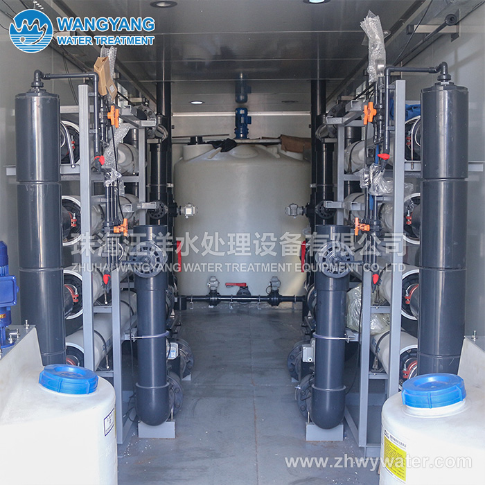 3840TPD Container RO Seawater Desalination System For sand washing