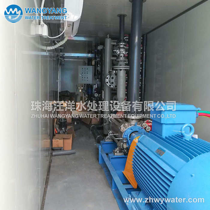3840TPD Container RO Seawater Desalination System For sand washing