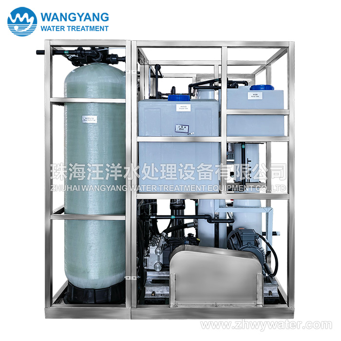 20TPD Ship Double RO Seawater Desalination Equipment for Offshore Platforms